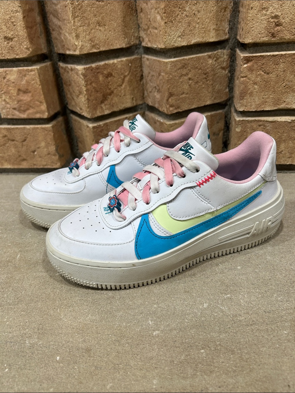 Nike Air Force 1 Low PLT.AF.ORM Pastel White DZ5197-100 Women’s Sneakers Size 7